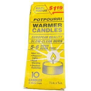 lot of 10 Vtg Potpourri Warmer candles white Multipurpose made in Germany